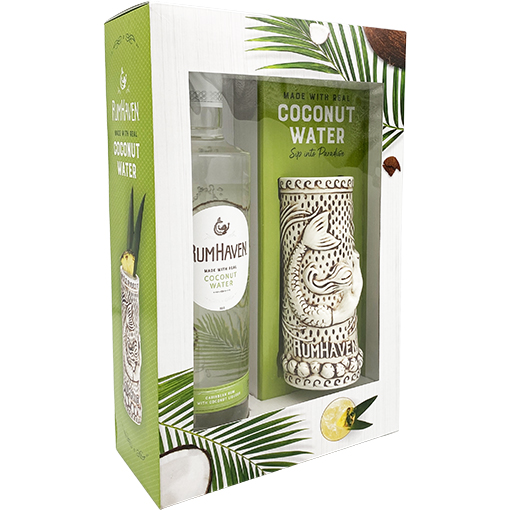 RumHaven Coconut Rum Gift Set with Tiki Mug RumHaven Coconut Rum Gift Set with Tiki Mug